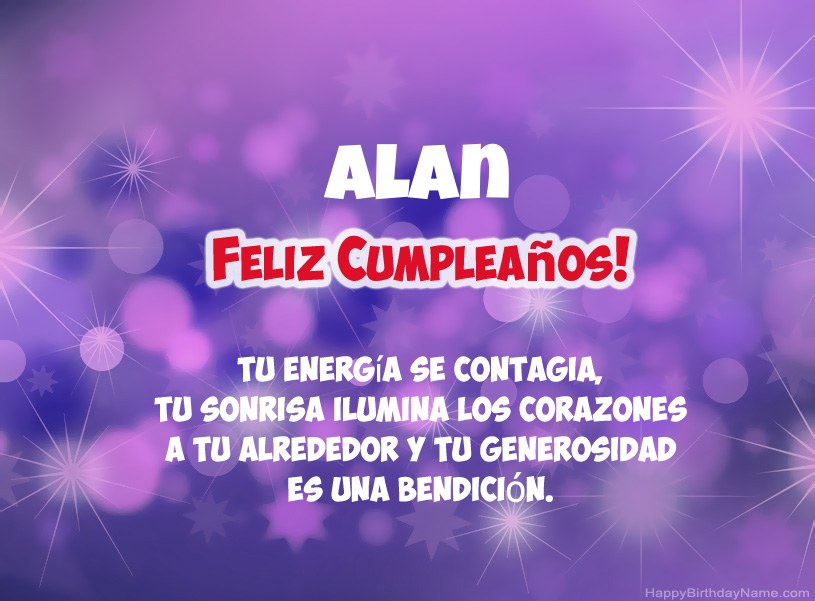 Hermosas imágenes para el feliz cumpleaños de Alan