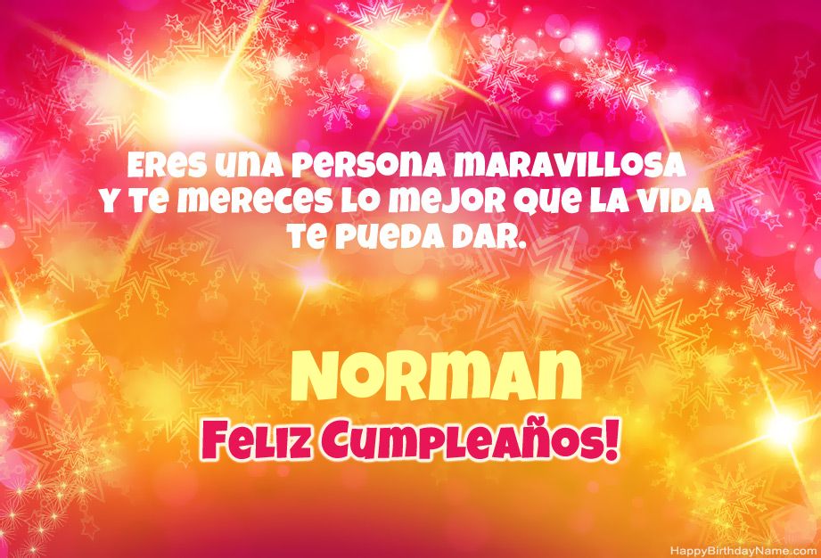 Enhorabuena por el feliz cumpleaños de Norman Enhorabuena por el feliz cumpleaños de Norman