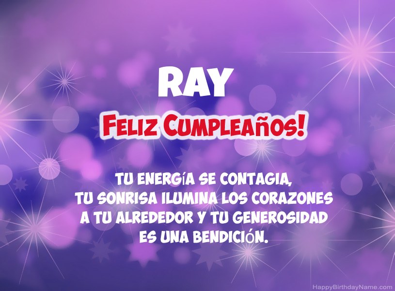 Hermosas imágenes para el feliz cumpleaños de Ray