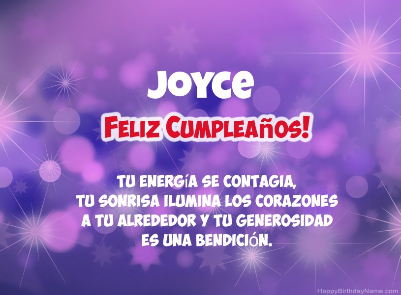Hermosas imágenes para el feliz cumpleaños de Joyce