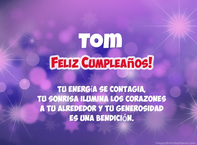Hermosas imágenes para el feliz cumpleaños de Tom
