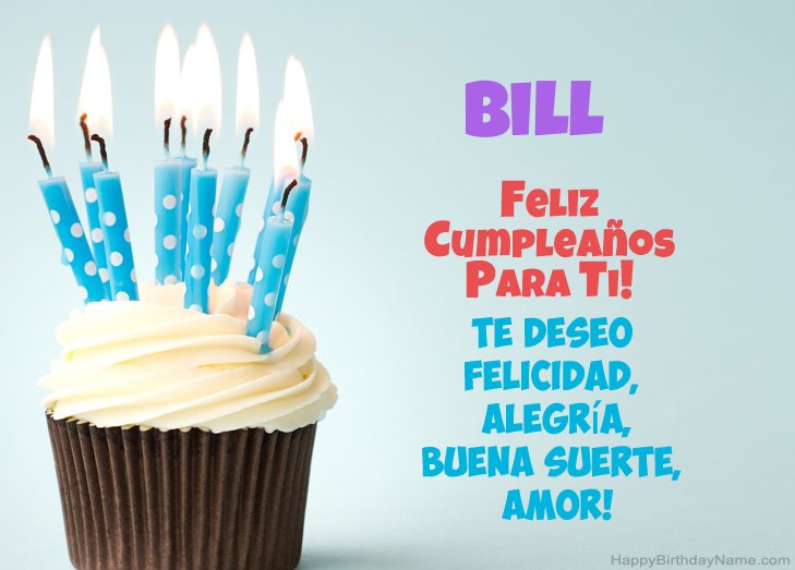 Felicitaciones por el feliz cumpleaños de Bill Felicitaciones por el feliz cumpleaños de Bill
