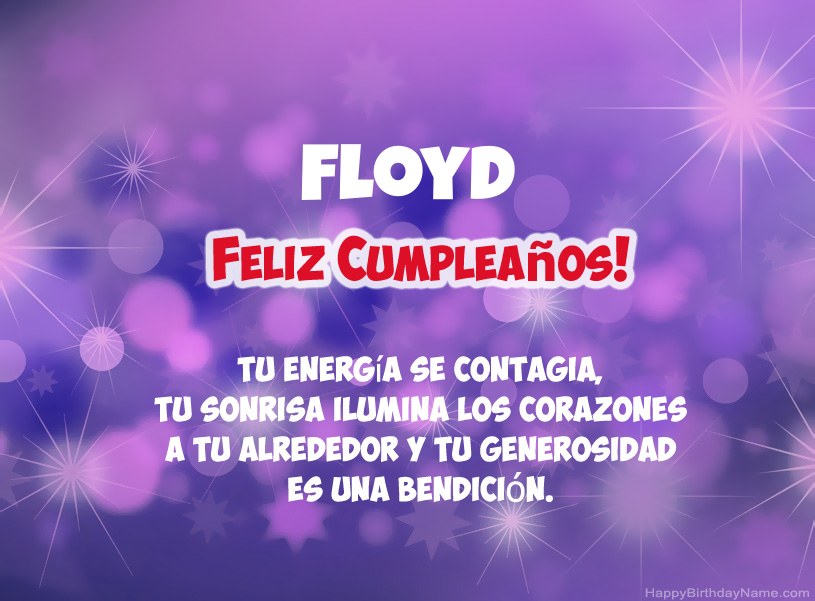 Hermosas imágenes para el feliz cumpleaños de Floyd