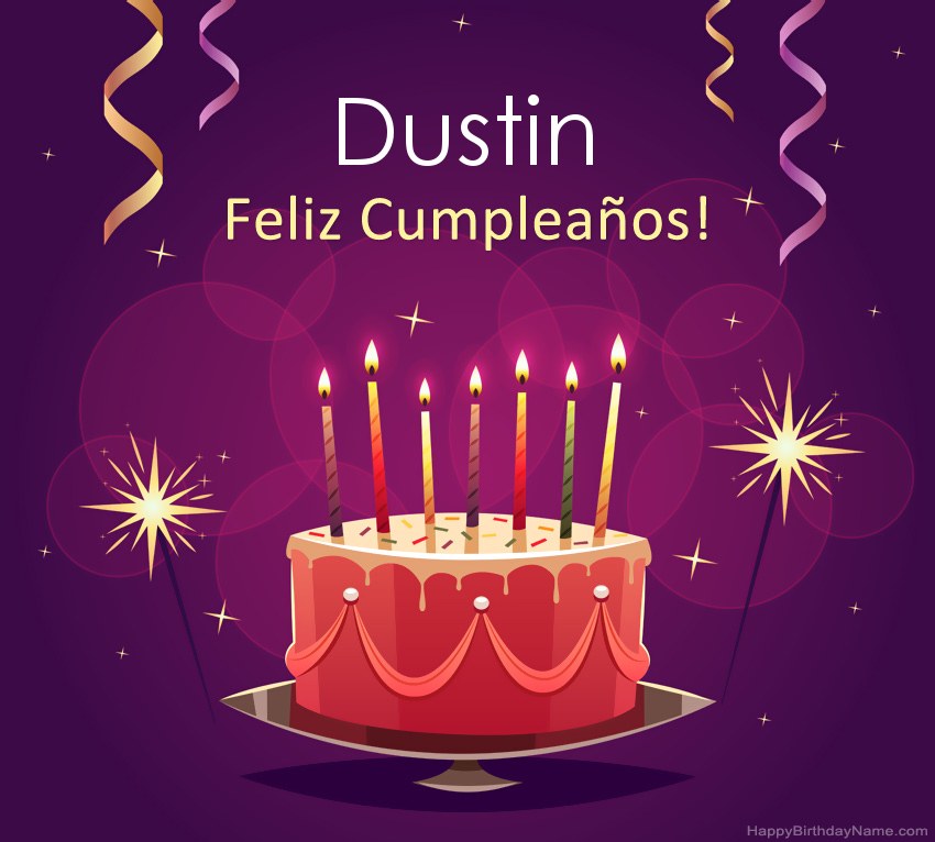 Saludos graciosos para feliz cumpleaños Dustin fotos