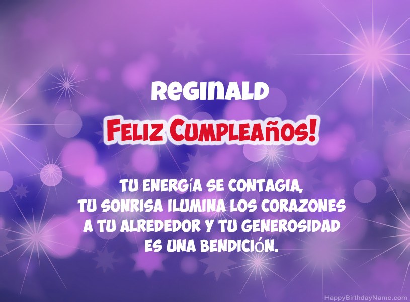 Hermosas imágenes para el feliz cumpleaños de Reginald