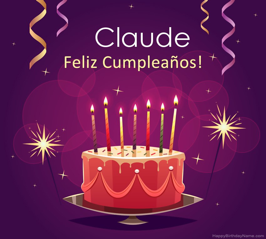 Saludos graciosos para feliz cumpleaños Claude fotos