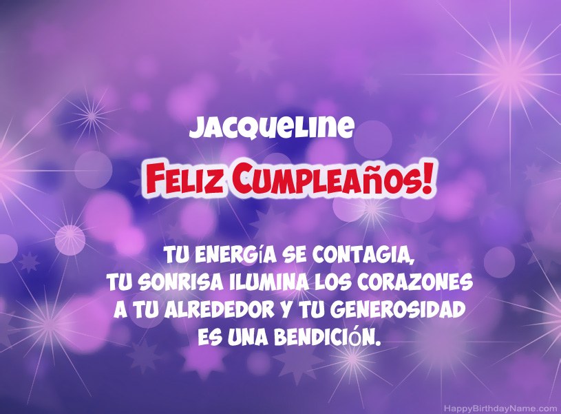 Hermosas imágenes para el feliz cumpleaños de Jacqueline Hermosas imágenes para el feliz cumpleaños de Jacqueline