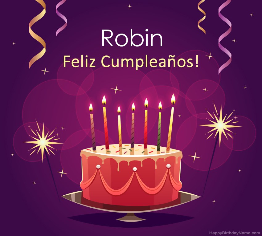 Saludos graciosos para feliz cumpleaños Robin fotos