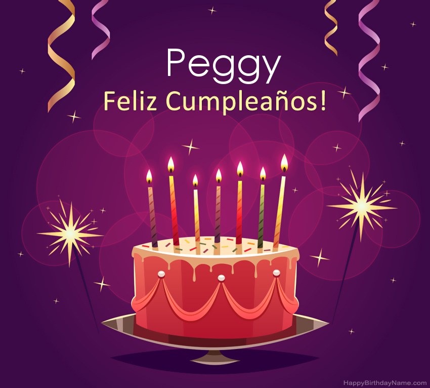 Saludos graciosos para feliz cumpleaños Peggy fotos