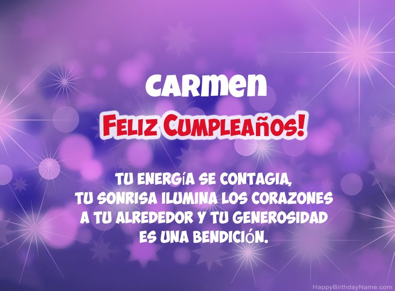 Hermosas imágenes para el feliz cumpleaños de Carmen Hermosas imágenes para el feliz cumpleaños de Carmen