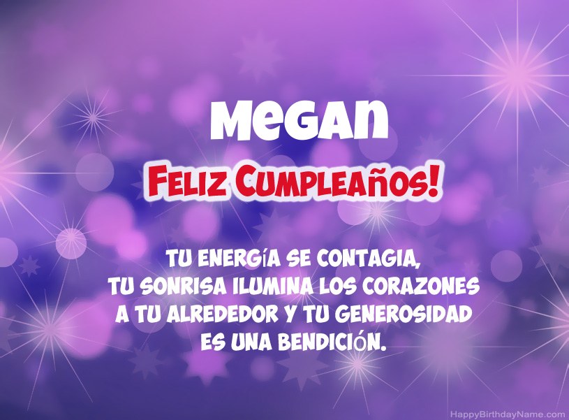 Hermosas imágenes para el feliz cumpleaños de Megan