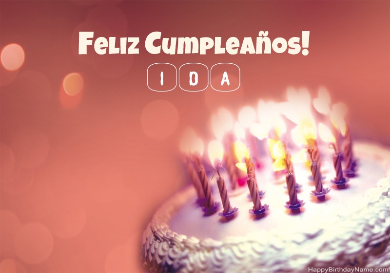 Feliz Cumpleaños Para Ti Ida imágenes