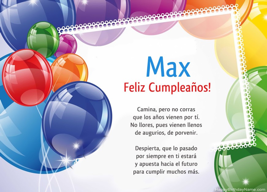 Feliz Cumpleaños Max! Feliz Cumpleaños Max!