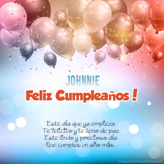 Poemas en cumpleaños para Johnnie Poemas en cumpleaños para Johnnie