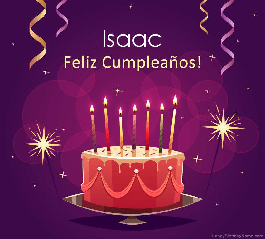 Saludos graciosos para feliz cumpleaños Isaac fotos