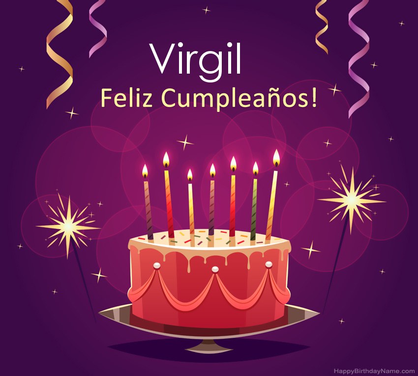Saludos graciosos para feliz cumpleaños Virgil fotos Saludos graciosos para feliz cumpleaños Virgil fotos