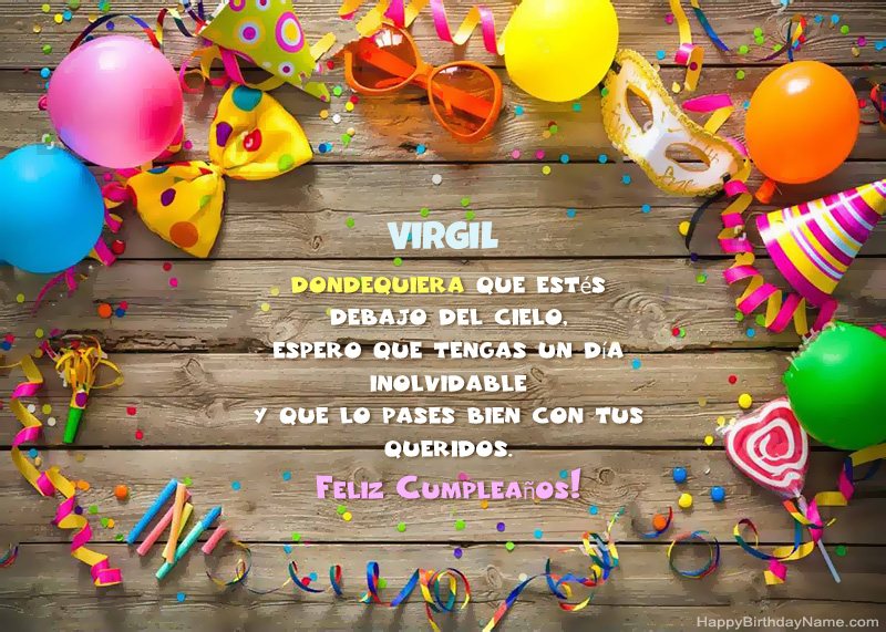 Feliz cumpleaños Virgil photo Feliz cumpleaños Virgil photo