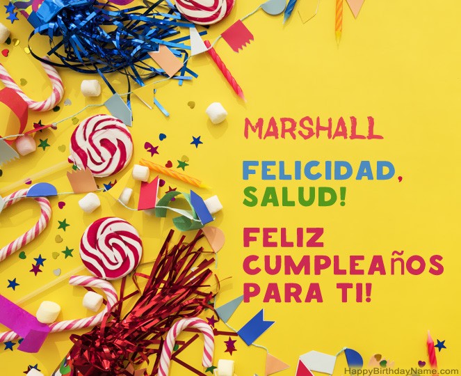 Feliz Cumpleaños Marshall fotos