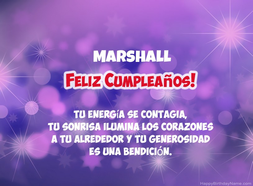 Hermosas imágenes para el feliz cumpleaños de Marshall