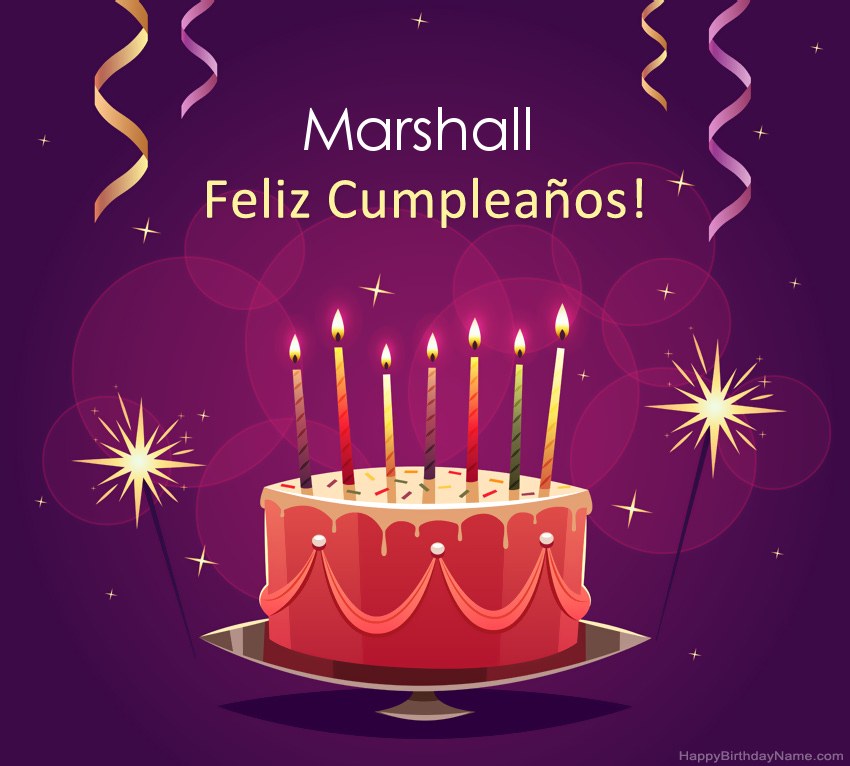 Saludos graciosos para feliz cumpleaños Marshall fotos