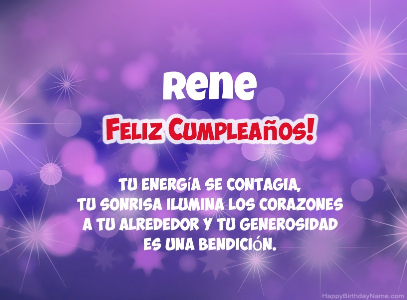 Hermosas imágenes para el feliz cumpleaños de Rene Hermosas imágenes para el feliz cumpleaños de Rene