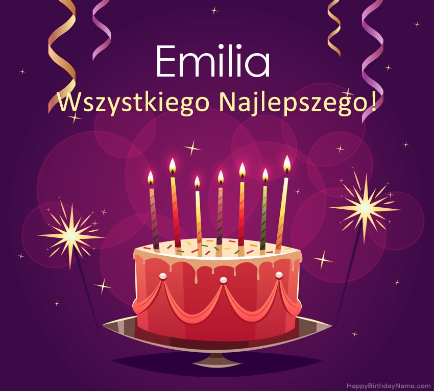 Saludos graciosos para feliz cumpleaños Emilia fotos