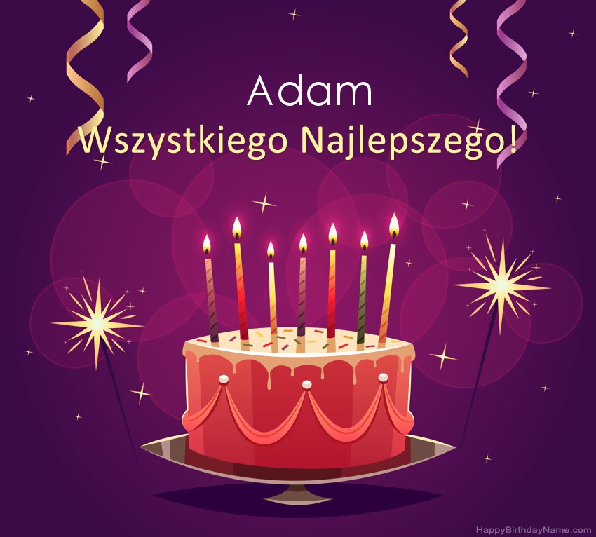 Saludos graciosos para feliz cumpleaños Adam fotos