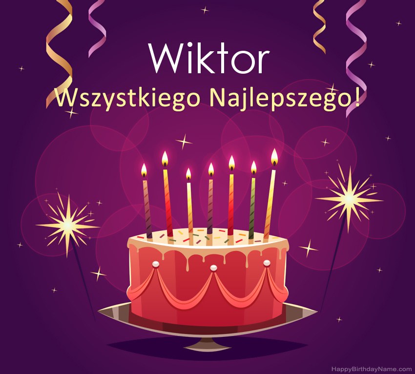 Saludos graciosos para feliz cumpleaños Wiktor fotos