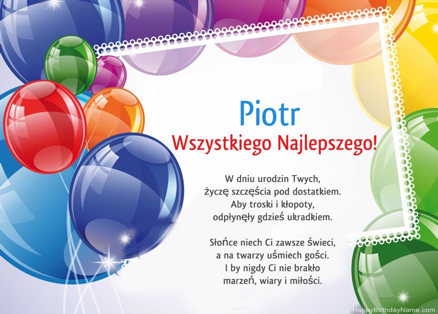Feliz Cumpleaños Piotr!