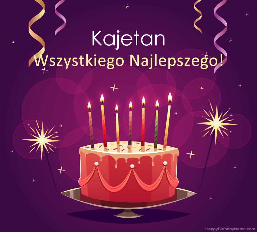 Saludos graciosos para feliz cumpleaños Kajetan fotos