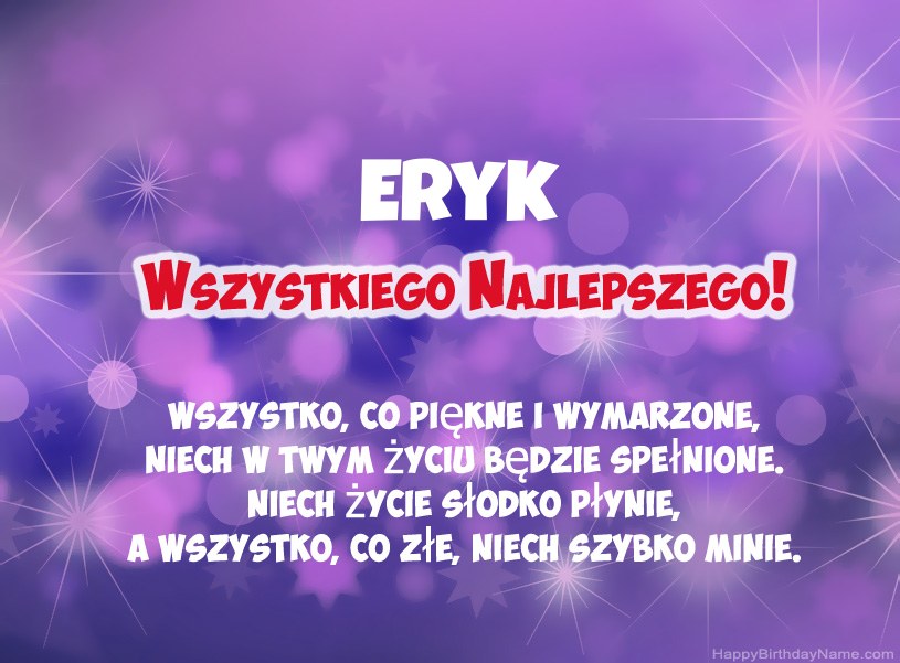 Hermosas imágenes para el feliz cumpleaños de Eryk