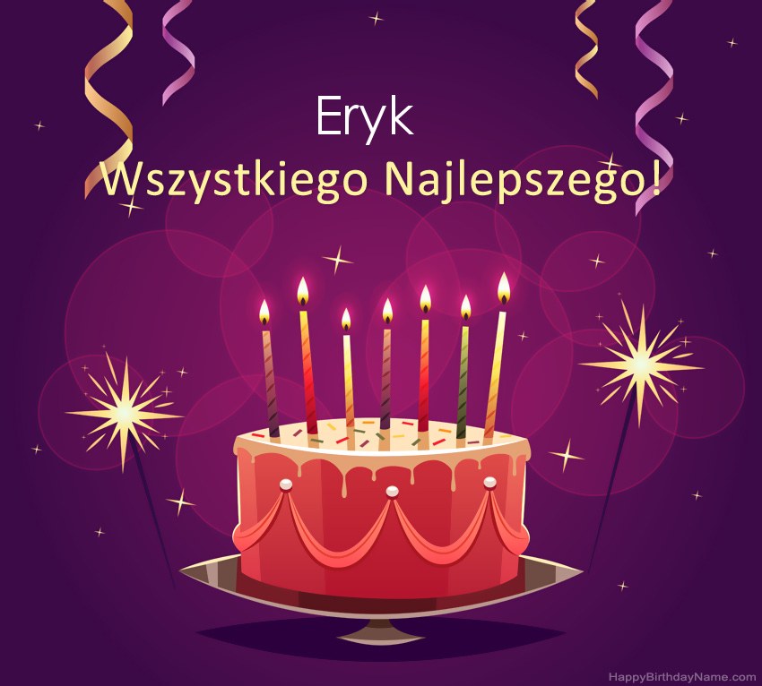 Saludos graciosos para feliz cumpleaños Eryk fotos
