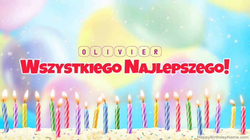 Divertidas tarjetas de feliz cumpleaños para Olivier