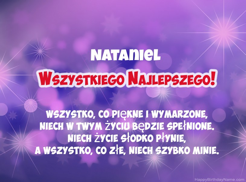 Hermosas imágenes para el feliz cumpleaños de Nataniel