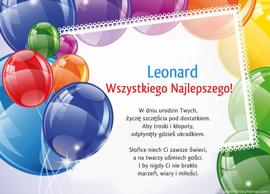 Feliz Cumpleaños Leonard!