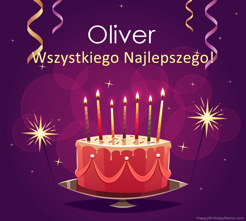 Saludos graciosos para feliz cumpleaños Oliver fotos