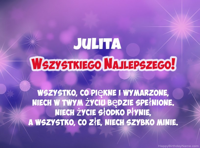 Hermosas imágenes para el feliz cumpleaños de Julita