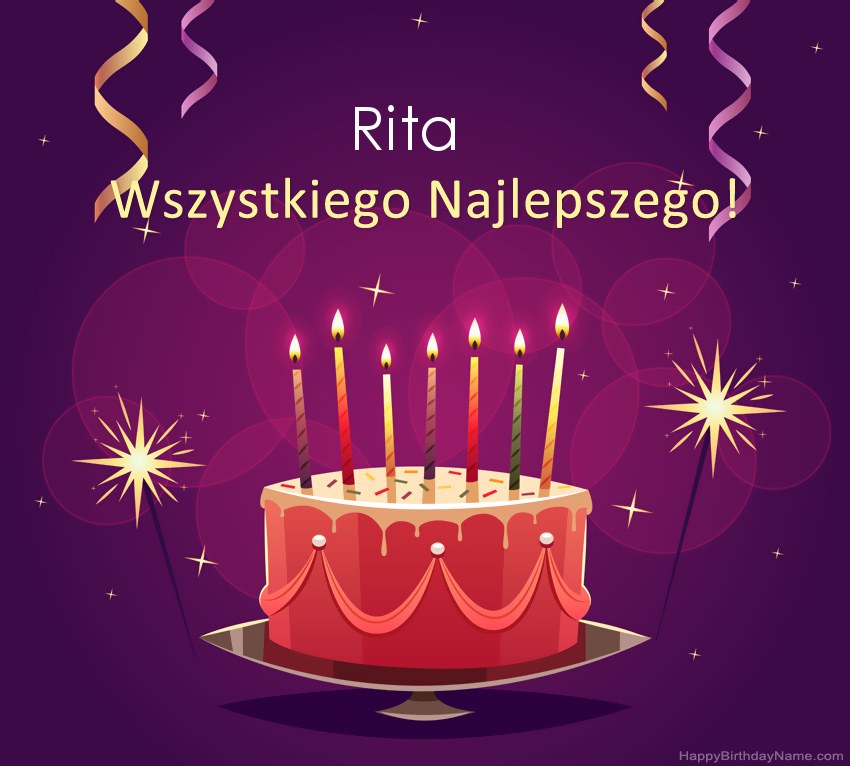 Saludos graciosos para feliz cumpleaños Rita fotos