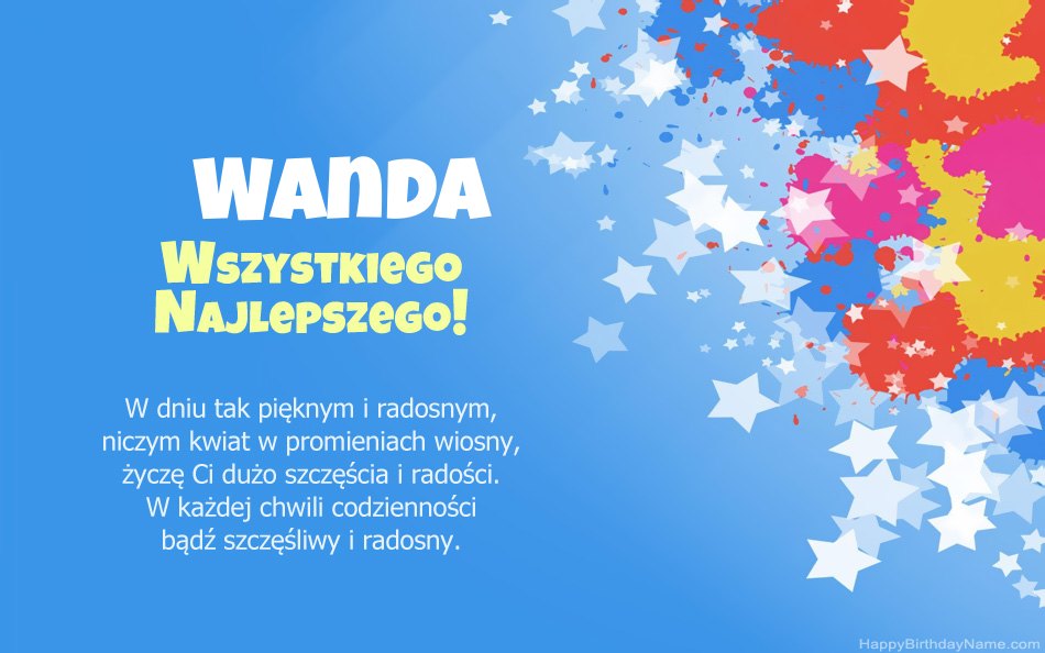 Felicitaciones por el cumpleaños de Wanda