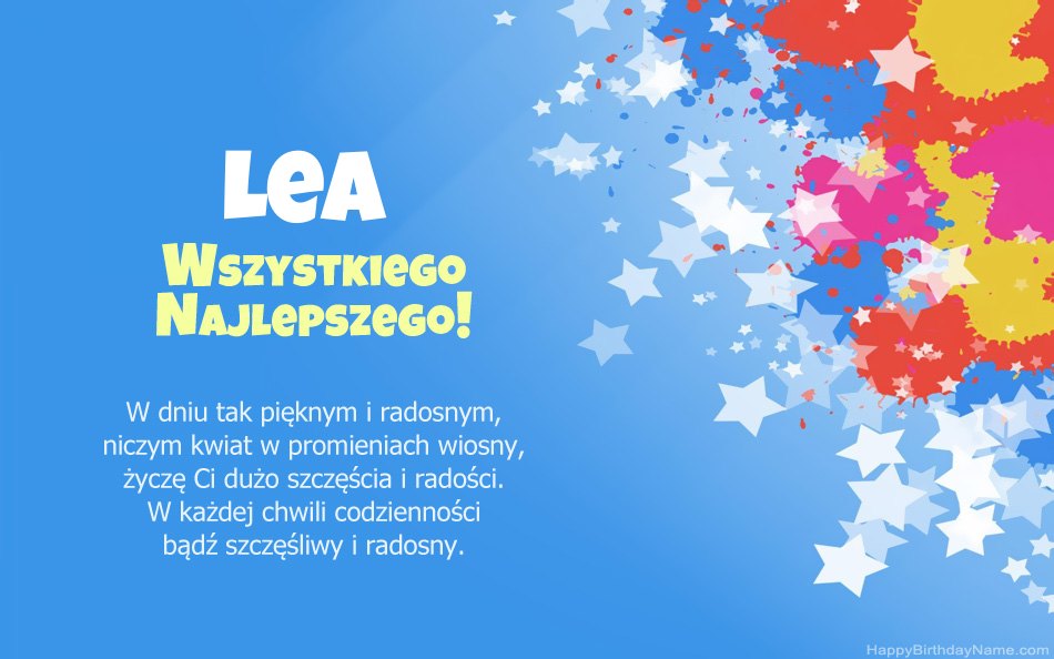 Felicitaciones por el cumpleaños de Lea Felicitaciones por el cumpleaños de Lea
