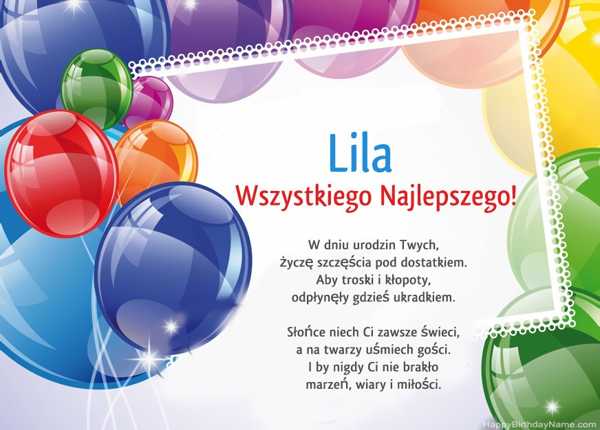 Feliz Cumpleaños Lila!