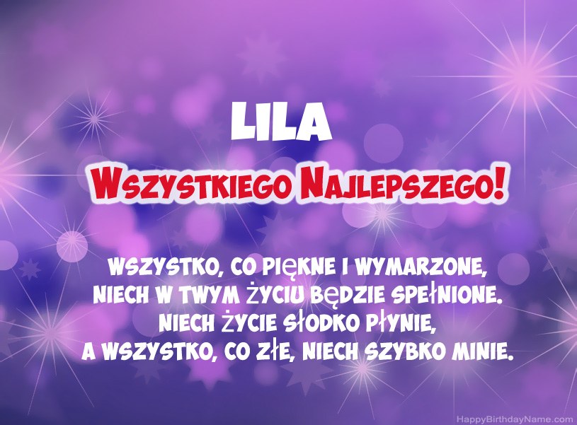 Hermosas imágenes para el feliz cumpleaños de Lila