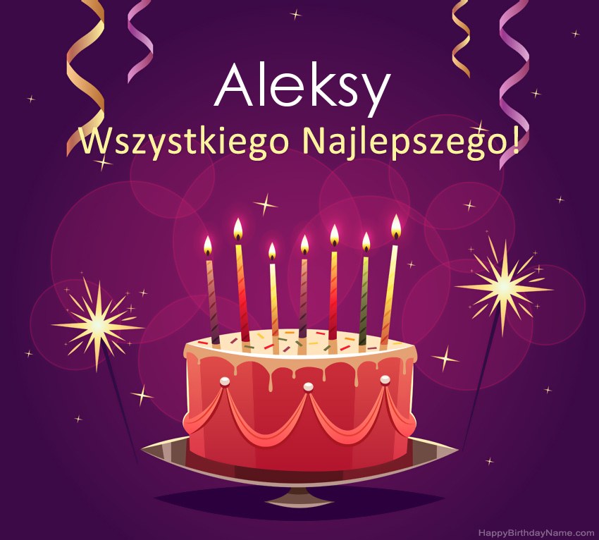 Saludos graciosos para feliz cumpleaños Aleksy fotos