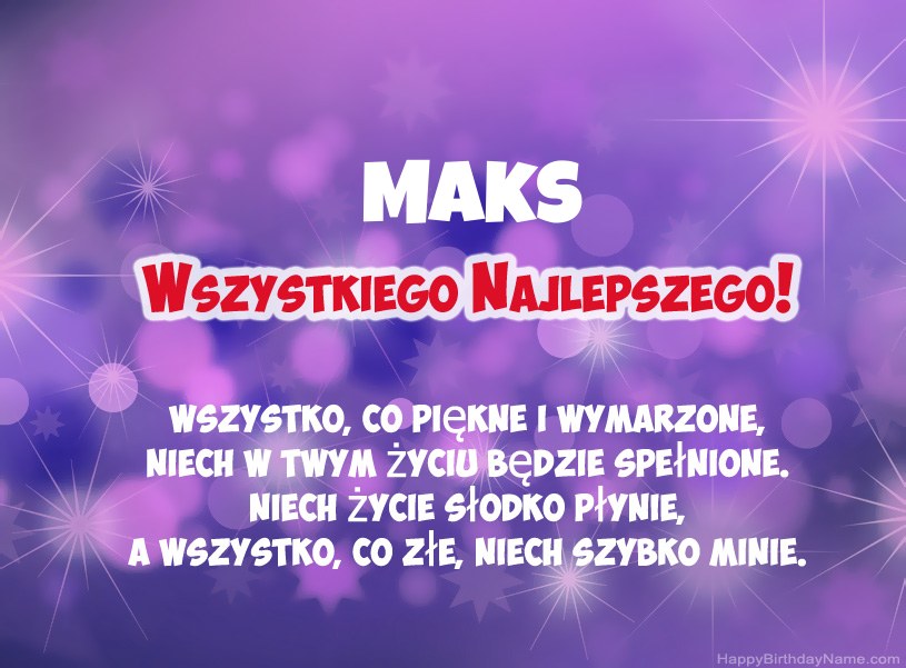 Hermosas imágenes para el feliz cumpleaños de Maks