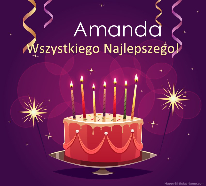 Saludos graciosos para feliz cumpleaños Amanda fotos