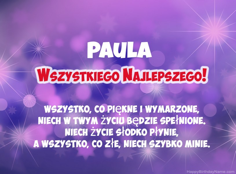 Hermosas imágenes para el feliz cumpleaños de Paula