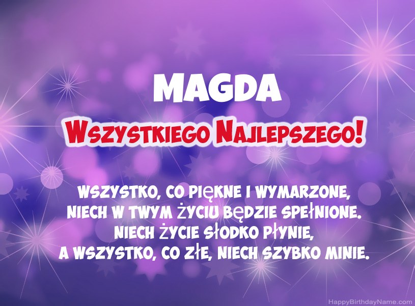 Hermosas imágenes para el feliz cumpleaños de Magda