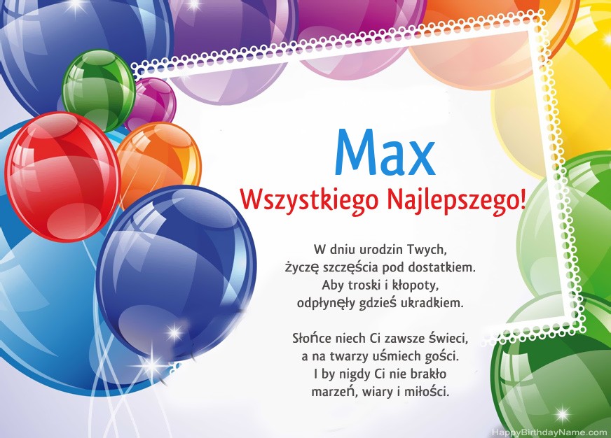 Feliz Cumpleaños Max!