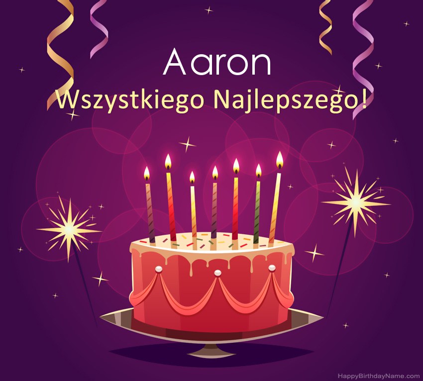 Saludos graciosos para feliz cumpleaños Aaron fotos