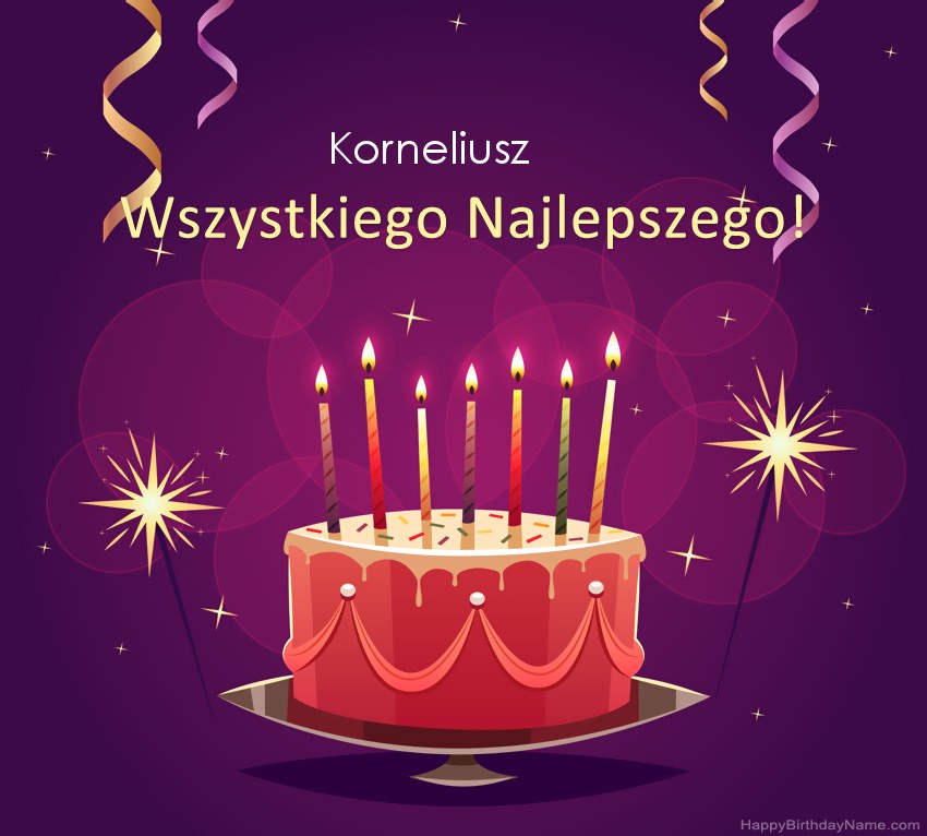 Saludos graciosos para feliz cumpleaños Korneliusz fotos
